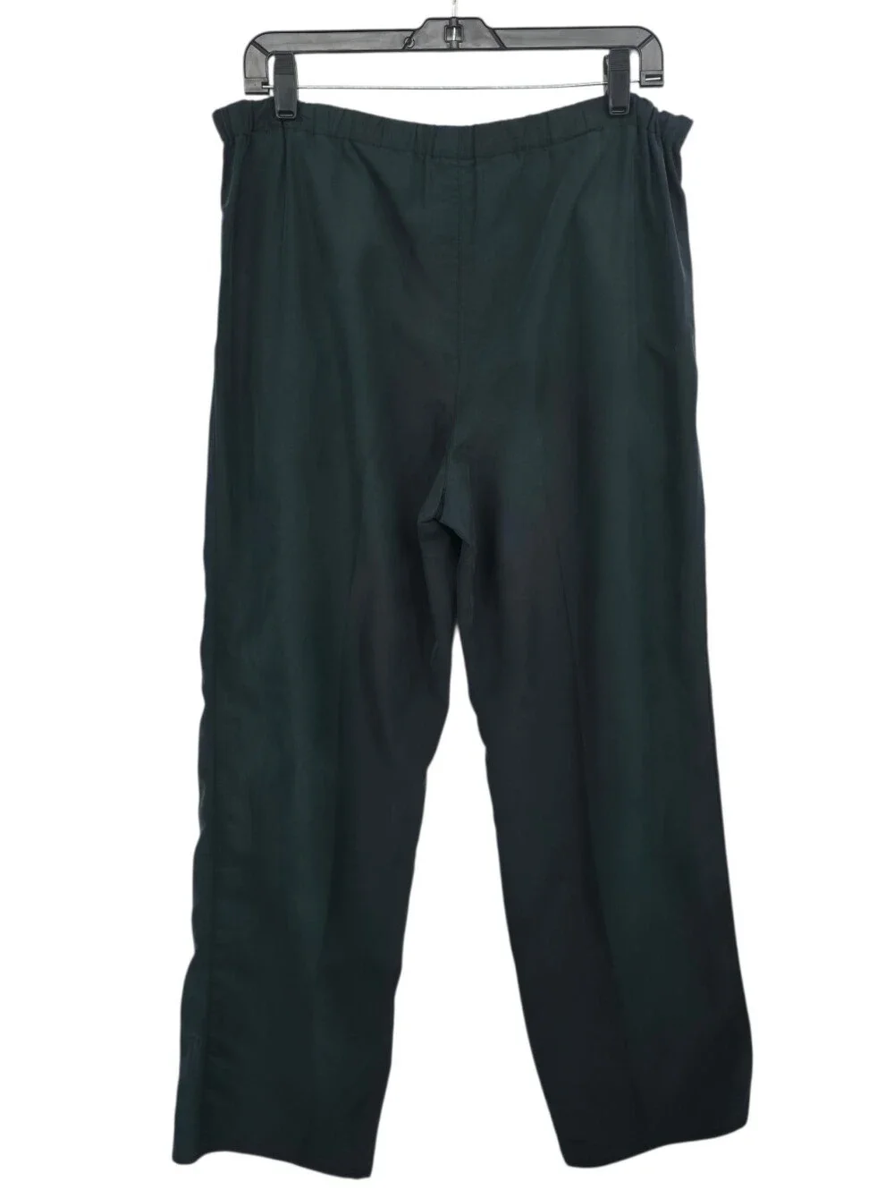 Jones New York Black Tencel Pull On Straight Leg Pants Medium Minimalist